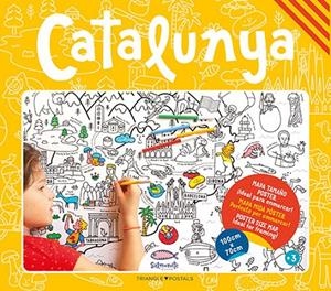 CATALUNYA (MAPA TAMAÑO POSTER PARA PINTAR) | 9788484788522 | AAVV