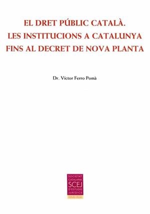 DRET PUBLIC CATALA, EL. LES INSTITUCIONS A CATALUNYA FINS EL | 9788499652863 | FERRO POMA, VICTOR