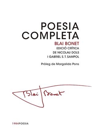 POESIA COMPLETA. BLAI BONET | 9788415835462 | BONET, BLAI
