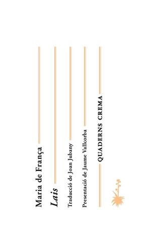 LAIS | 9788477275527 | MARIE DE FRANCE