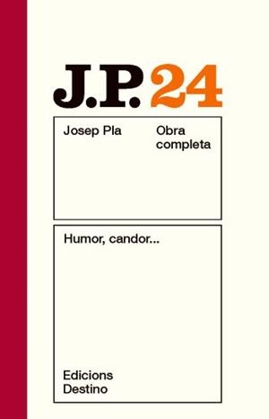 PLA OC 24. HUMOR, CANDOR... (NOU) | 9788497101646 | PLA, JOSEP