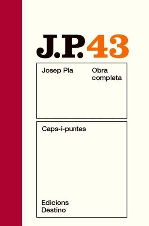 PLA OC 43. CAPS I PUNTES (NOU) | 9788497101837 | PLA, JOSEP
