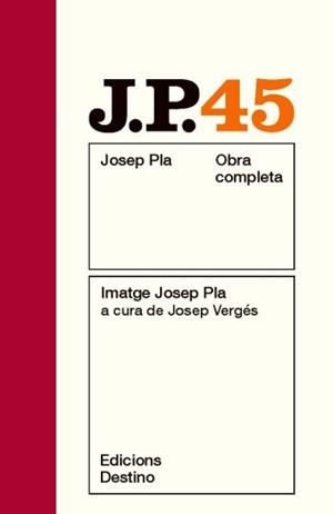 PLA OC 45. IMATGE JOSEP PLA (NOU) | 9788497101851 | PLA, JOSEP