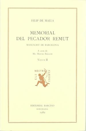 MEMORIAL DEL PECADOR REMUT VOLUM II | 9788472265684 | MALLA, FELIP DE