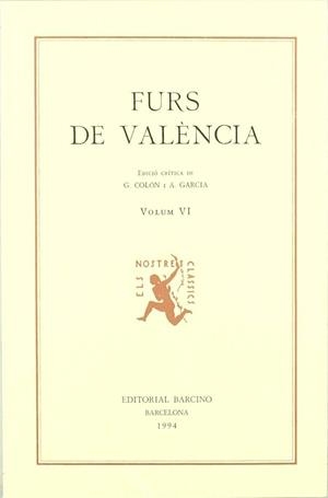 FURS DE VALÈNCIA VI | 9788472266551 | COLON/GARCIA