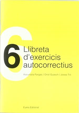 LLIBRETA 6 D'EXERCICIS AUTOCORRECTIUS | 9788460030652 | VARIOS