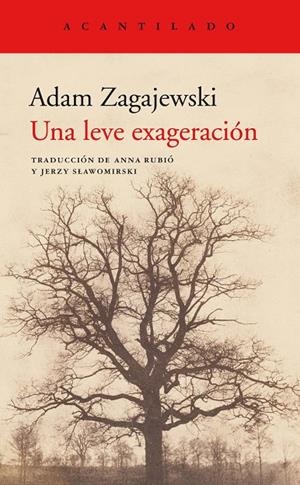 LEVE EXAGERACION, UNA | 9788417346980 | ZAGAJEWSKI, ADAM