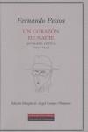CORAZON DE NADIE, UN : ANTOLOGIA POETICA (1913-1935) | 9788481093520 | PESSOA, FERNANDO